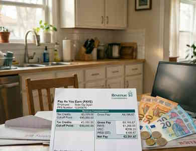 homeowners insurance income protection - Irish payslip and small amount of money to side