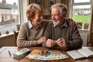 Pensions Retirement - Older couple happy they have hit pension age but have their penion organised by JC Mortgages