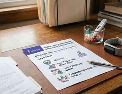 forms on table to get homeowners insurance Oneplan Irish life